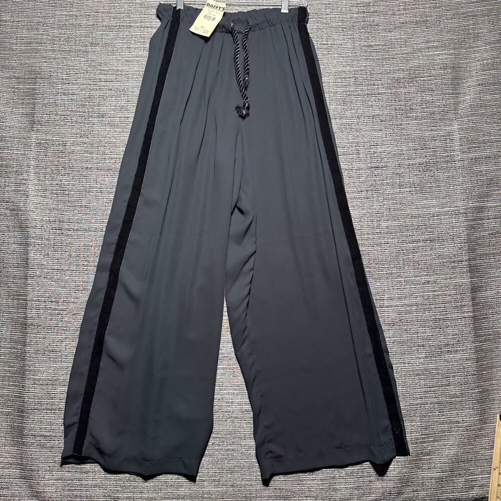 Celia Tejada Pants Women's Size L Black VINTAGE Trousers Baggy